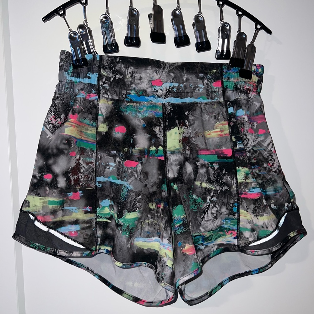 lululemon athletica Black Multicolor Athletic Shorts
